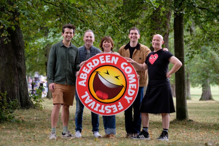 Aberdeen Comedy Festival 2025 Kieran Hodgson Stuart Mitchell Sharon Burgess Connor Burns Craig Hill photo by Robin Mair 1