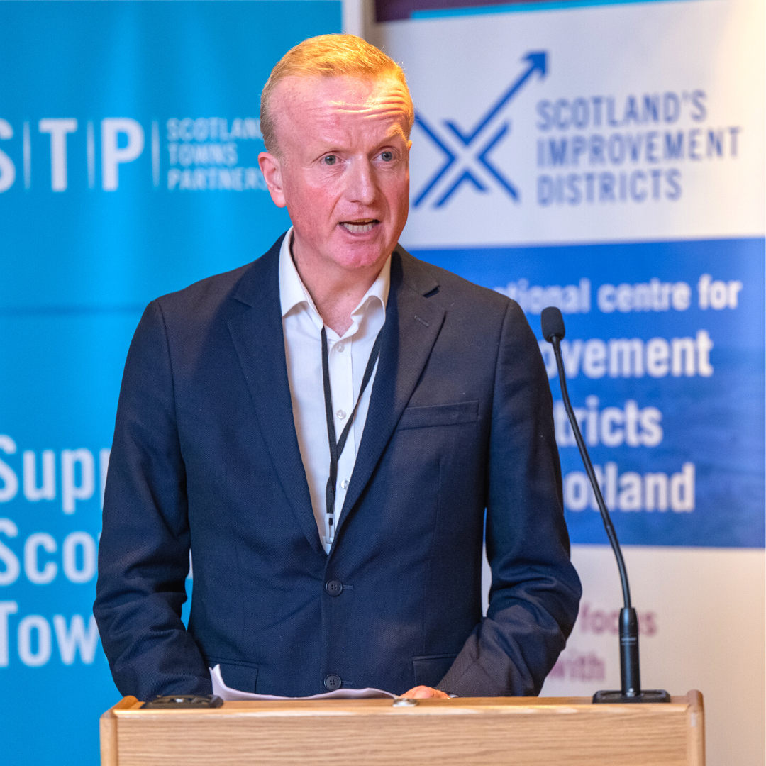 Aberdeen Inspired chief speaks in Scottish Parliament at the Celebration of Business Improvement Districts.