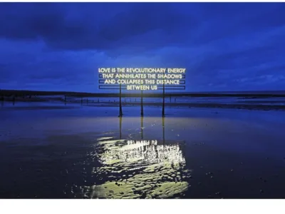 ROBERT MONTGOMERY LOVE IS THE REVOLUTIONARY ENERGY PRINT copy