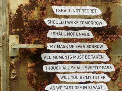 THE WRITING IS ON THE WALL