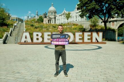 Jordan Declan is a World Cup winner thanks to Aberdeen Inspired’s Paint The Town Tartan campaign