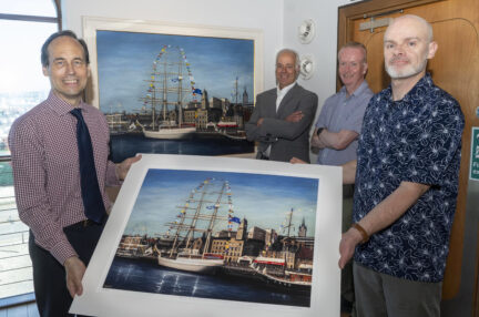Picture paints 500,000 memories of The Tall Ships Races Aberdeen as stunning new artwork is unveiled