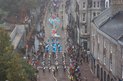 Thousands flock to watch Tall Ships crew parade transform Aberdeen into Carnival City