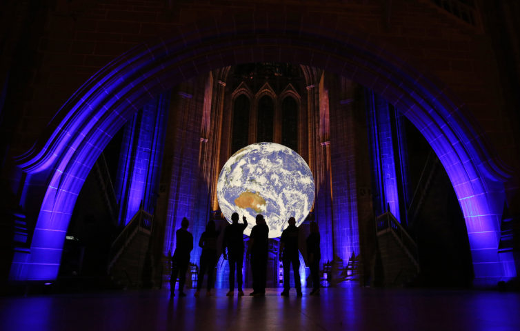 Gaia at Liverpool Cathedral for River Festival 2019
